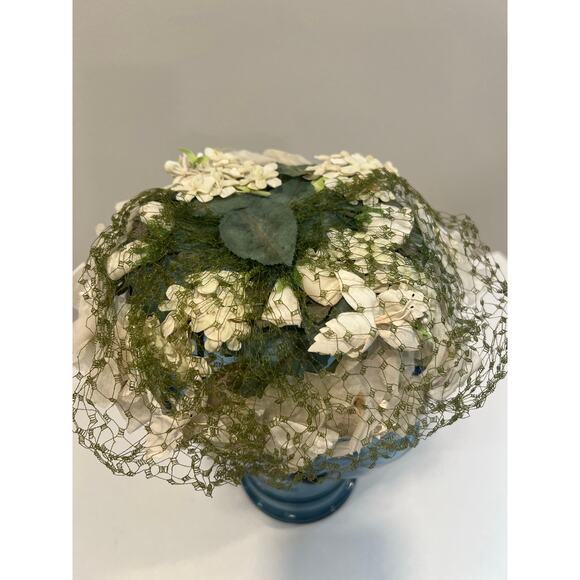 Vintage Pill Box Hat Garden Party Spring JL - Picture 5 of 7